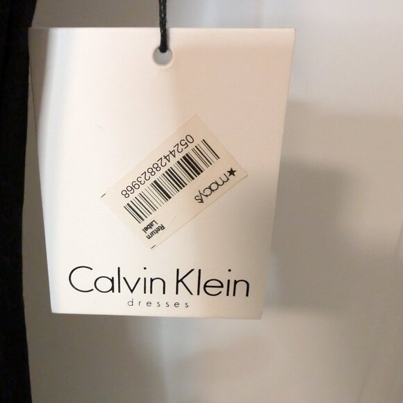 Calvin Klein Black Sheath Mini Dress - Size 4, NWT - Picture 6 of 10